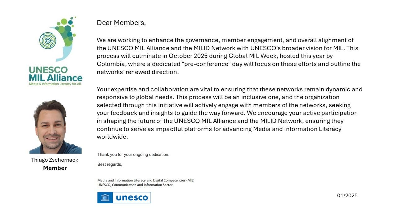 Membro • UNESCO MIL Alliance